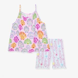 Posh Peanut Catalina Top Ruffled Short Set 3T/4T NWT